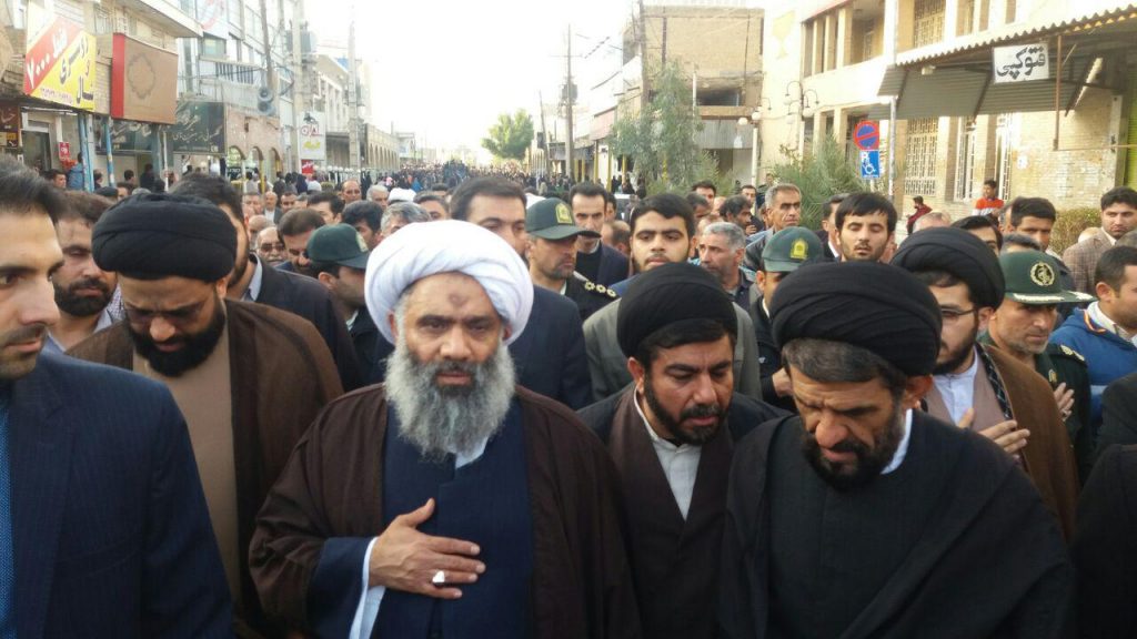 مراسم تشییع و تدفین حجةالاسلام صحرایی(امیدیه) و حجة الاسلام سید ناصر موسوی(رامهرمز)